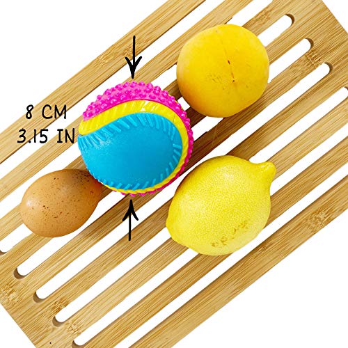 AVANZONA Dog Ball, 5 Senses Rubber Ball, Sensory Ball of Sight, Hearing, Touch, Smell, Taste, Ball for Blind Dogs and Small, Medium and Large Dogs. - Image 3