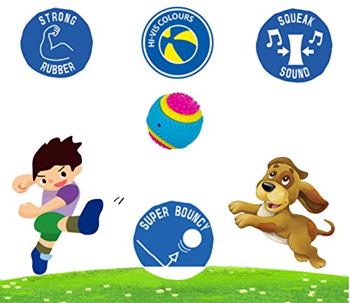 AVANZONA Dog Ball, 5 Senses Rubber Ball, Sensory Ball of Sight, Hearing, Touch, Smell, Taste, Ball for Blind Dogs and Small, Medium and Large Dogs. - Image 5