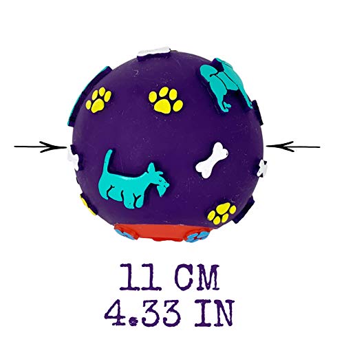 AVANZONA Dog ball natural of rubber, food dispenser. Strong, chew toy for dogs - Image 4