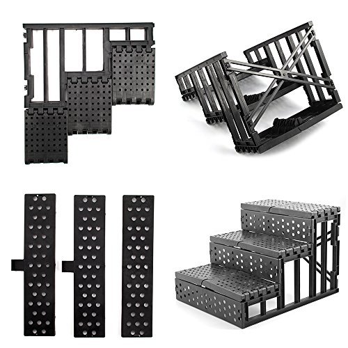 D2B Lightweight Pet Dog 3 Steps Stairs Portable Pet Ladder Ramp with Soft Plush Washable Cover - Image 5