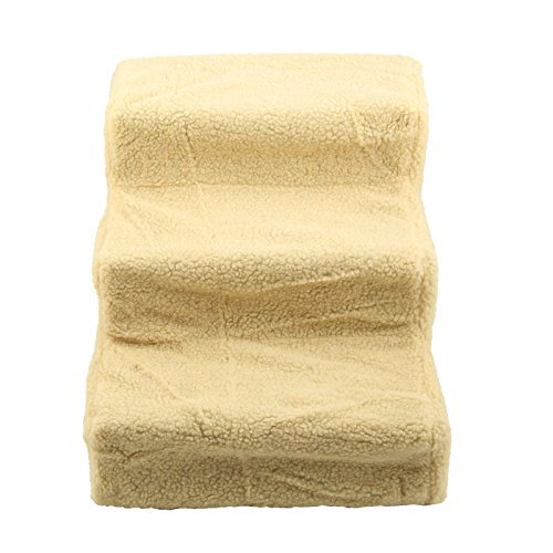 D2B Lightweight Pet Dog 3 Steps Stairs Portable Pet Ladder Ramp with Soft Plush Washable Cover - Image 7