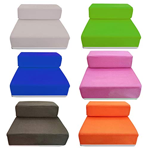 H87yC4ra Foldable 2 Steps Dog Steps Pet Ramp Cat Ladder, Dogs Plush Ladder Puppy Accessories for Bed and Sofa - Image 5