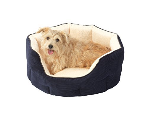 House Of Paws Memory Foam Snuggle Bed, X-Large, Navy Blue - Image 3