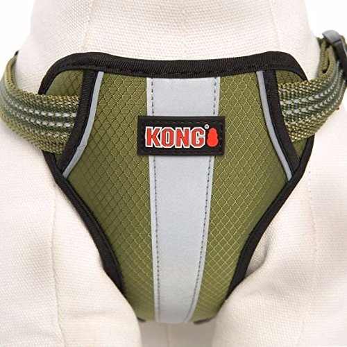 KONG Reflective Dog Harness Green Small - Image 3