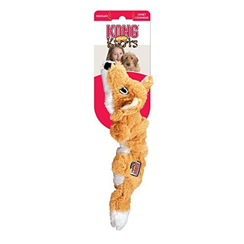 KONG - Scrunch Knots Fox - Internal Knotted Ropes and Minimal Stuffing for Less Mess - For Small/Medium Dogs - Image 4