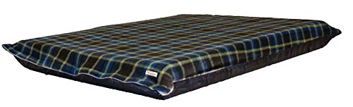 KosiPet Check Fleece Extra Large Rhomboid Memory Foam Pad Deluxe Waterproof Dog Bed - Image 5