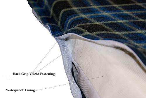 KosiPet Extra Large Deluxe Individual Pocket Sprung Memory Foam Mattress Waterproof Dog Bed Beds Brown Fleece - Image 3