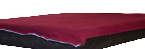 KosiPet® Large Deluxe High Density Foam Mattress Waterproof Dog Bed Beds Wine Fleece - Image 4