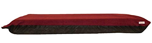 KosiPet® Large Deluxe High Density Foam Mattress Waterproof Dog Bed Beds Wine Fleece - Image 5