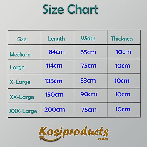 KosiPet Rectangular Dog Bed White Sherpa, Medium - Image 7