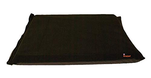 KosiPet X-Large Waterproof Dog Bed Foam Mattress Deluxe High Density Beds Black Fleece Cover - Image 5