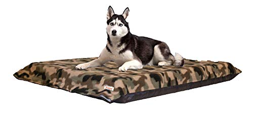KosiPet X-Large Waterproof Dog Bed Foam Mattress Deluxe High Density Beds Camouflage Green Fleece Cover - Image 3