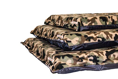 KosiPet X-Large Waterproof Dog Bed Foam Mattress Deluxe High Density Beds Camouflage Green Fleece Cover - Image 5