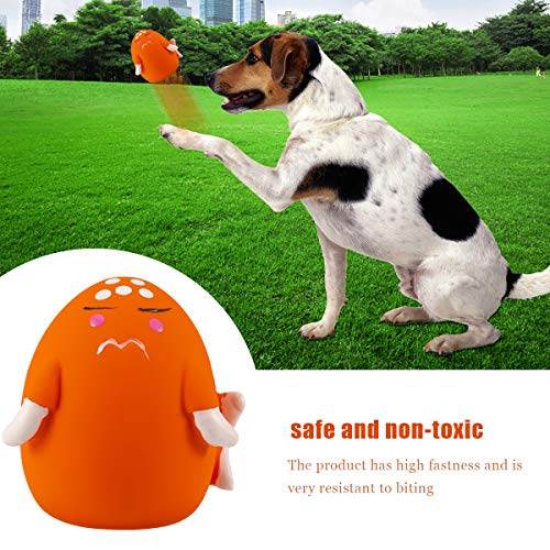 NCONCO 4pcs Dog Squeaky Balls Pet Latex Squeaky Toy for Small Medium Dogs Chasing Chewing - Image 4