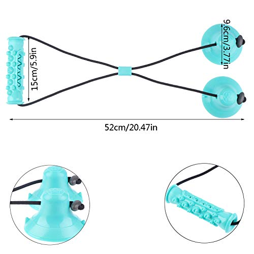 Olgaa Dog Rope Ball Pull Toy with Double Suction Cup Teeth Cleaning Dog Chew Tug Toys for Boredom Tug of War Slow Feeding and Training - Image 3