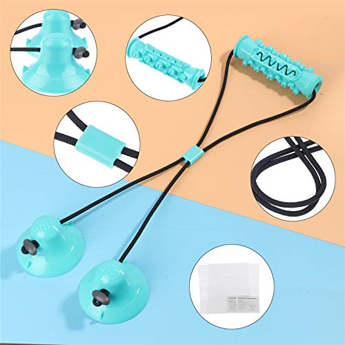 Olgaa Dog Rope Ball Pull Toy with Double Suction Cup Teeth Cleaning Dog Chew Tug Toys for Boredom Tug of War Slow Feeding and Training - Image 6