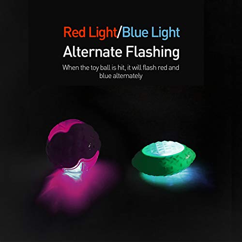 Ousuga Pets Dog Toy Ball,Rubber Flashing Jumping Balls Dog Tooth Cleaning Toy Interactive Dog Toys,Durable Chew Activation Ball for Pets Training Swimming Playing Running - Image 5