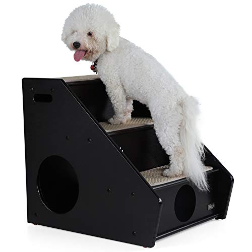 Petsfit Dog Steps for Bed,3 Step Wooden Dog Stairs, Sisal Step for Bed and Sofa, 56cm x 43cm x 51cm - Image 6