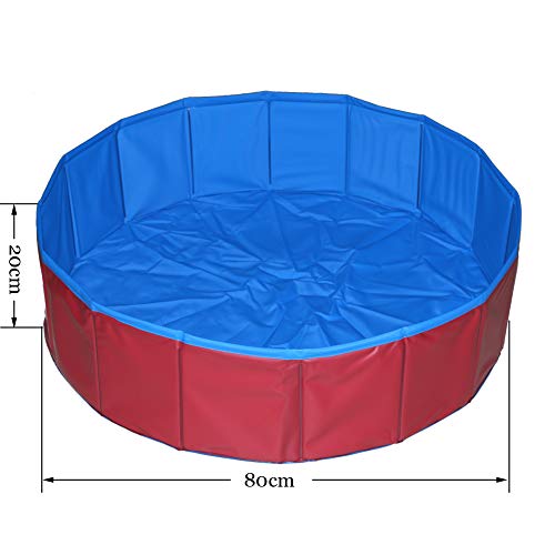 T Tocas Foldable Pet Dogs Cats Swimming Pool 80 * 20cm - Image 3