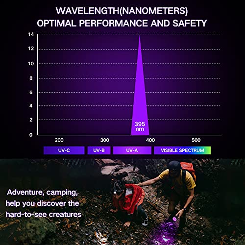 Vansky UV Torch, UV Flashlight Black Light for Pet Urine Detection,51 LED Blacklight Detector for Dog Urine,Pet Stains,Bed Bug on Carpet/Rugs/Floor【3 x AA Batteries Included】 - Image 6