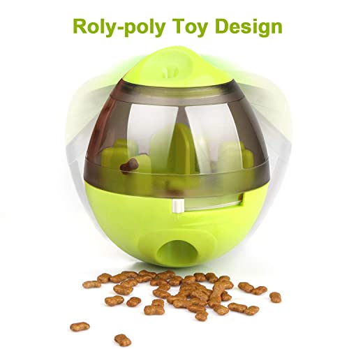 Zellar Treat Dispensing Dog Toy - Dog Treat Ball/Food Dispenser/Interactive Toys/Slow Eating IQ Treat Ball for Small Medium Dogs and Cats (Green) - Image 6