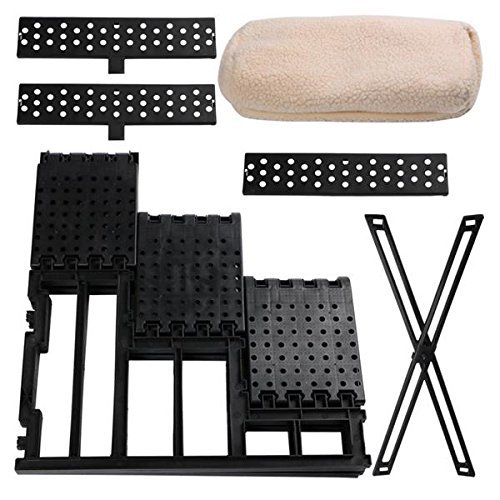 tinkertonk Lightweight Folding Pet Dog 3 Steps Stairs Portable Pet Ladder Ramp with Soft Plush Washable Cover - Image 4