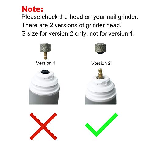 Casifor 2 Pack Upgraded Dog Nail Grinder Wheel Replacement, Painless & Safe Diamond Tip Filling Head Replacements for Dog Nail Grinder - Image 5