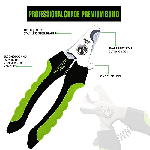 Dog Nail Clippers with Safety Guard - Superior Sharpness - Designed by Vets - Suitable for Large Dogs - Stainless Steel Dog Claw Clippers - Image 3