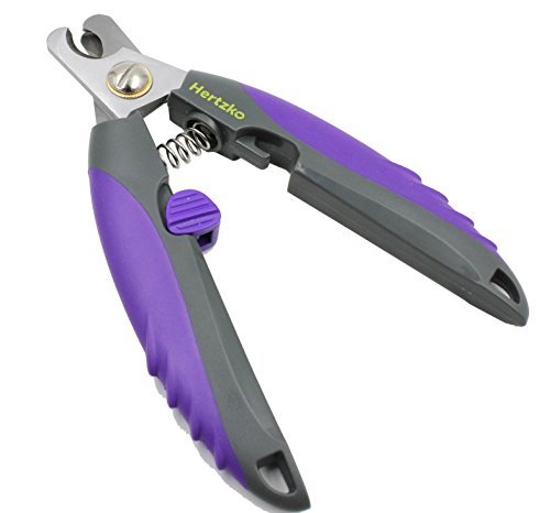 Professional Pet Nail Clipper and Trimmer By Hertzko - Suitable for Medium to Large Dogs and Cats - Includes Safety Guard to Avoid Overcutting - Bonus! Free Nail File Included! - Image 3