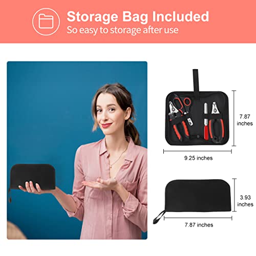 Penzance Dog Nail Clippers Trimmer Set - Quick Safety Guard to Avoid Over-Cutting, Stainless Steel Razor Sharp Blades, Sturdy Non-Slip Handles, Storage Bag and Nail File, Professional Pet Grooming - Image 3