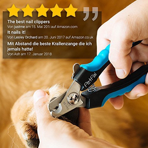 PetPäl Professional Dog Nail Clippers - Claw Grooming Scissors for Medium Large Breeds in Salon Quality with Protective Guard, Safety Lock & Optimised Blade - Perfect Easy Safe Pet Claw Care at Home - Image 7