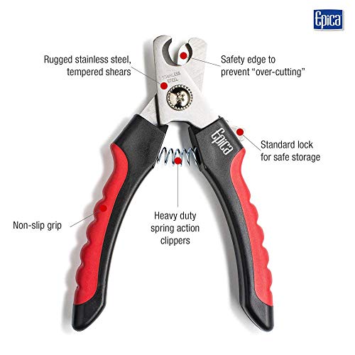 Epica Large Dog Nail Clippers for Thick Nails | Dog Nail Clippers for Large Dogs | Pet Nail Clippers for Dogs, Pet Nail Trimmer with Safety Guard | Dog Nail Cutter, Dog Nail Trimmers, Large - Image 3