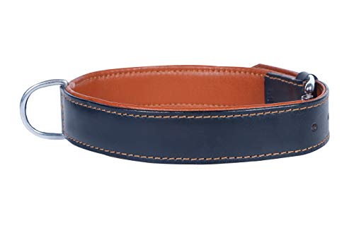 Comfy LEATHER DOG COLLAR Padded And lined with Lamb's Leather: 20" Collar- Will Fit 14" to 18" (1" Wide). - Image 3