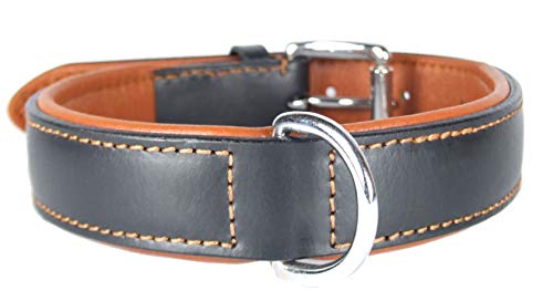 Comfy LEATHER DOG COLLAR Padded And lined with Lamb's Leather: 20" Collar- Will Fit 14" to 18" (1" Wide). - Image 4