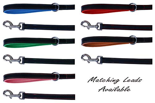 Comfy LEATHER DOG COLLAR Padded And lined with Lamb's Leather: 20" Collar- Will Fit 14" to 18" (1" Wide). - Image 7