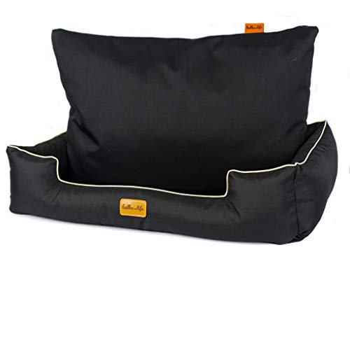 Halkalife Dog waterproof sofa, easy to clean dog bed, dog couch with removable covers (L, Black) - Image 3