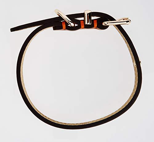 Rosewood Luxury Leather Dog Collar, Brown,14 - 18-inch - Image 7