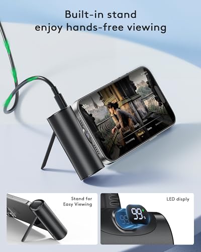 Small Power Bank Fast Charging, Mini Portable Charger 5,000mAh Battery Pack with Built-In USB-C Connector, 20W PD QC PowerBank Compatible with iPhone 16 15 Samsung Android etc - Image 6