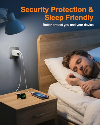 USB C Plug, 40W 4-Port Fast Charger Plug UK, USB C Charger with 20W PD Power Adapter+QC 3.0+Dual USB, Multi Mains Wall Charger Type C Charging Plug for iPhone Series, Samsung, iPad, AirPods,Watch, PS5 - Image 8