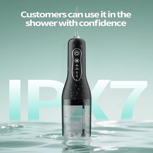 Water Flosser, 2025 Upgrded Water Pick Remover with 4 Modes and 5 Replacement Nozzles, Water Pick to Solve Oral Problems and Whiten Teeth, IPX7 Waterproof Double Electric Flosser for Home, Travel - Image 6