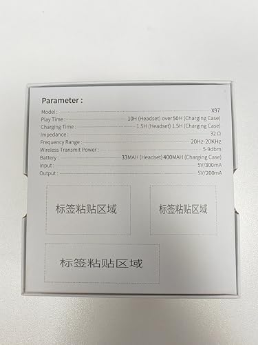 Wireless Earbuds, Bluetooth 5.4 Headphones Sport with Deep Bass Stereo, 60H Bluetooth Earphones with Earhooks 4 ENC Noise Cancelling Mic, Bluetooth Earbuds IP7 Waterproof, LED Display for Running/Gym - Image 10