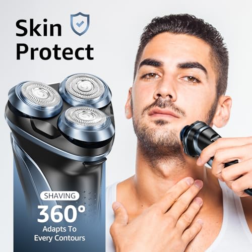 Dyoonoer Cordless Electric Razor for Men: Rechargeable Electric Shaver for Men - IPX7 Waterproof Wet Dry Rechargeable Foil Shaver with Pop up Trimmer and Travel Lock All-Season Tires - Image 8