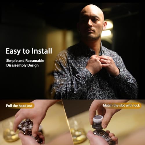 EenaPey Electric Head Shavers for Men:5 in 1 Electric Razor for Bald Men with 7D Floating Head-IPX7 Waterproof Wet/Dry LED Display and Type C Rechargeable Grooming Kit Used for Face/Head/Scalp - Image 8