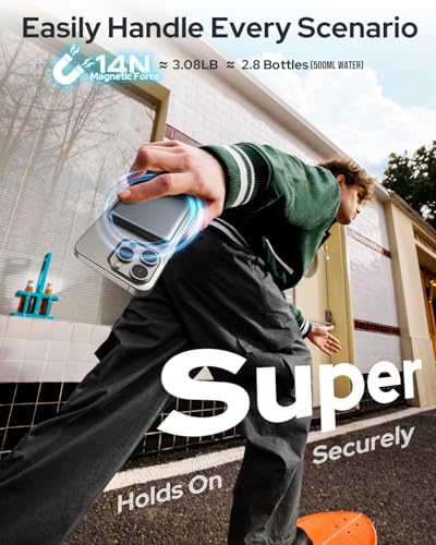 For Magsafe Power Bank, Ultra-Slim Wireless Portable Charger, 5000mAh Magnetic Power Bank Fast Charging with USB-C, Smartphones Battery Pack Compatible with iPhone 16/15/14/13/12 Series, Space Gray - Image 3