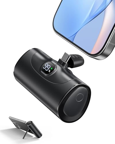 Small Power Bank Fast Charging, Mini Portable Charger 5,000mAh Battery Pack with Built-In USB-C Connector, 20W PD QC PowerBank Compatible with iPhone 16 15 Samsung Android etc - Image 9