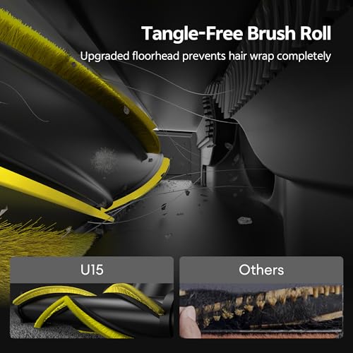 Ultenic U15 Cordless Vacuum Cleaner 50000Pa/65Min Runtime, Anti-tangle Brush with GreenEye Technology, Self Standing Stick Vacuum, Telescopic Tube, Ideal for All Floors, Carpet & Pet Hair - Image 6