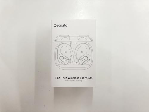 Wireless Earbuds, 75H Bluetooth 5.4 Headphones, Sport Wireless Earphones with 4 ENC Mic, Stereo Bass, IP7, Bluetooth Earbuds with Earhooks for Workout/Running/Work, Dual LED Display Ear buds, Black - Image 9