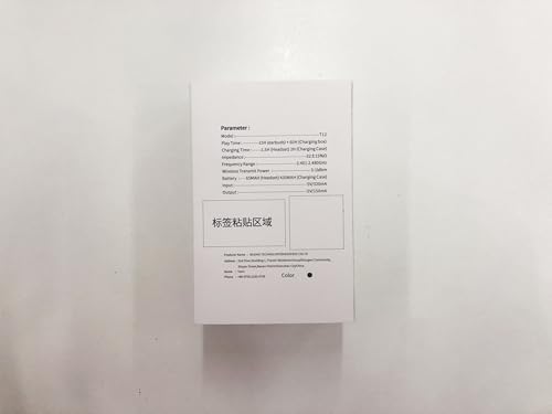 Wireless Earbuds, 75H Bluetooth 5.4 Headphones, Sport Wireless Earphones with 4 ENC Mic, Stereo Bass, IP7, Bluetooth Earbuds with Earhooks for Workout/Running/Work, Dual LED Display Ear buds, Black - Image 10