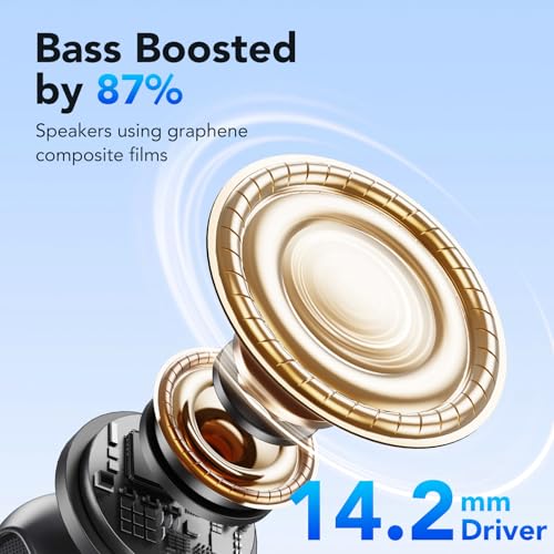 Wireless Earbuds, Ear buds Bluetooth 5.4 Headphones in Ear, 2025 New Bluetooth Earphones with 4 ENC Noise Cancelling Mic, Bass Boost 87%, 50H Ear phones with IP7 Waterproof, Fast Charge, LED Display - Image 3
