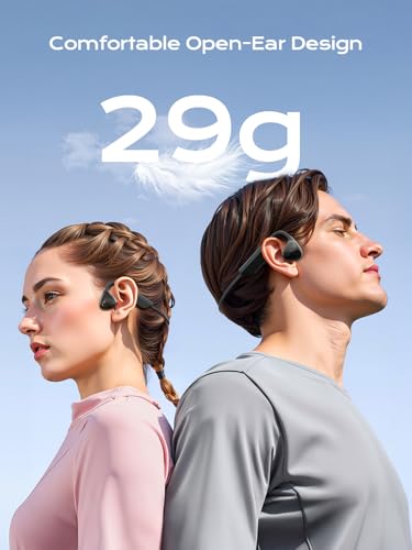 Mozone Bone Conduction Headphones,Open-Ear Bluetooth 5.3 Wireless, IPX7 Waterproof Sport Earphones with 12H Playtime & Magnetic Fast Charge, Secure Fit for Gym,Cycling,Hiking,Running - Image 4